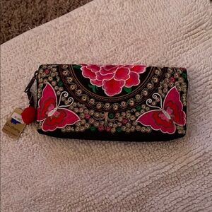 Colorful Embroidered Women's wallet